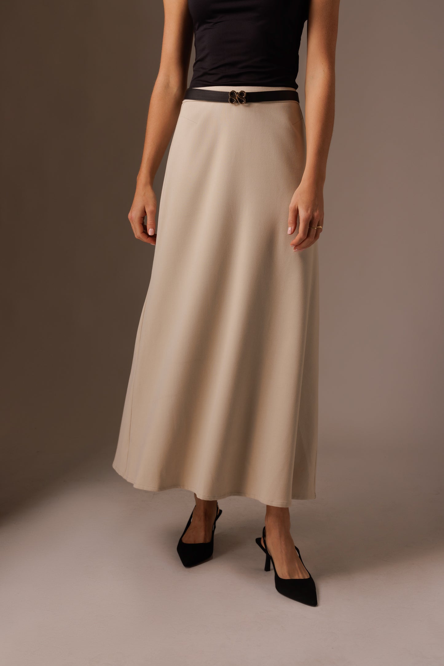 SUITS for her Riem - Omkeerbaar zwart en beige