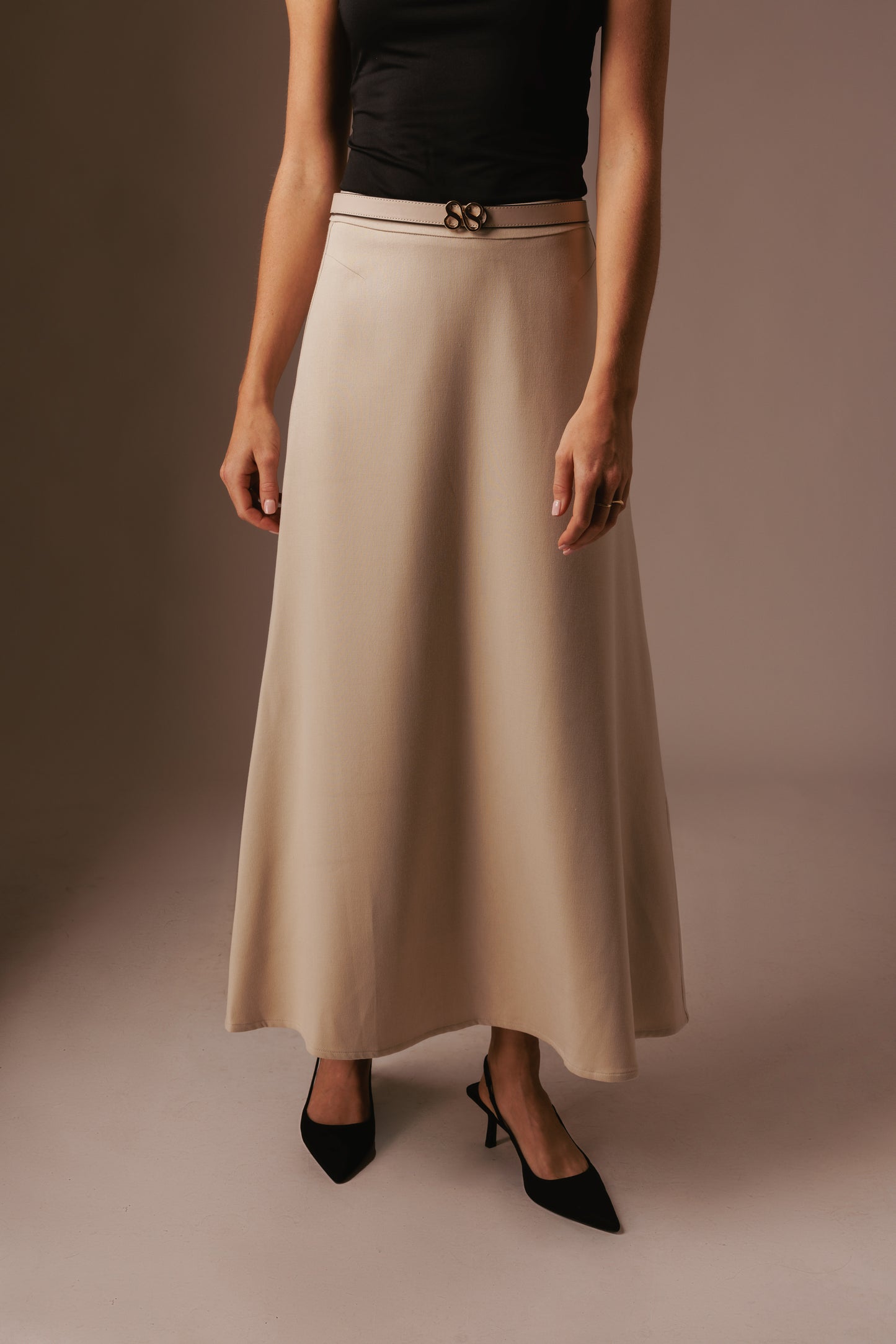 SUITS for her Riem - Omkeerbaar zwart en beige