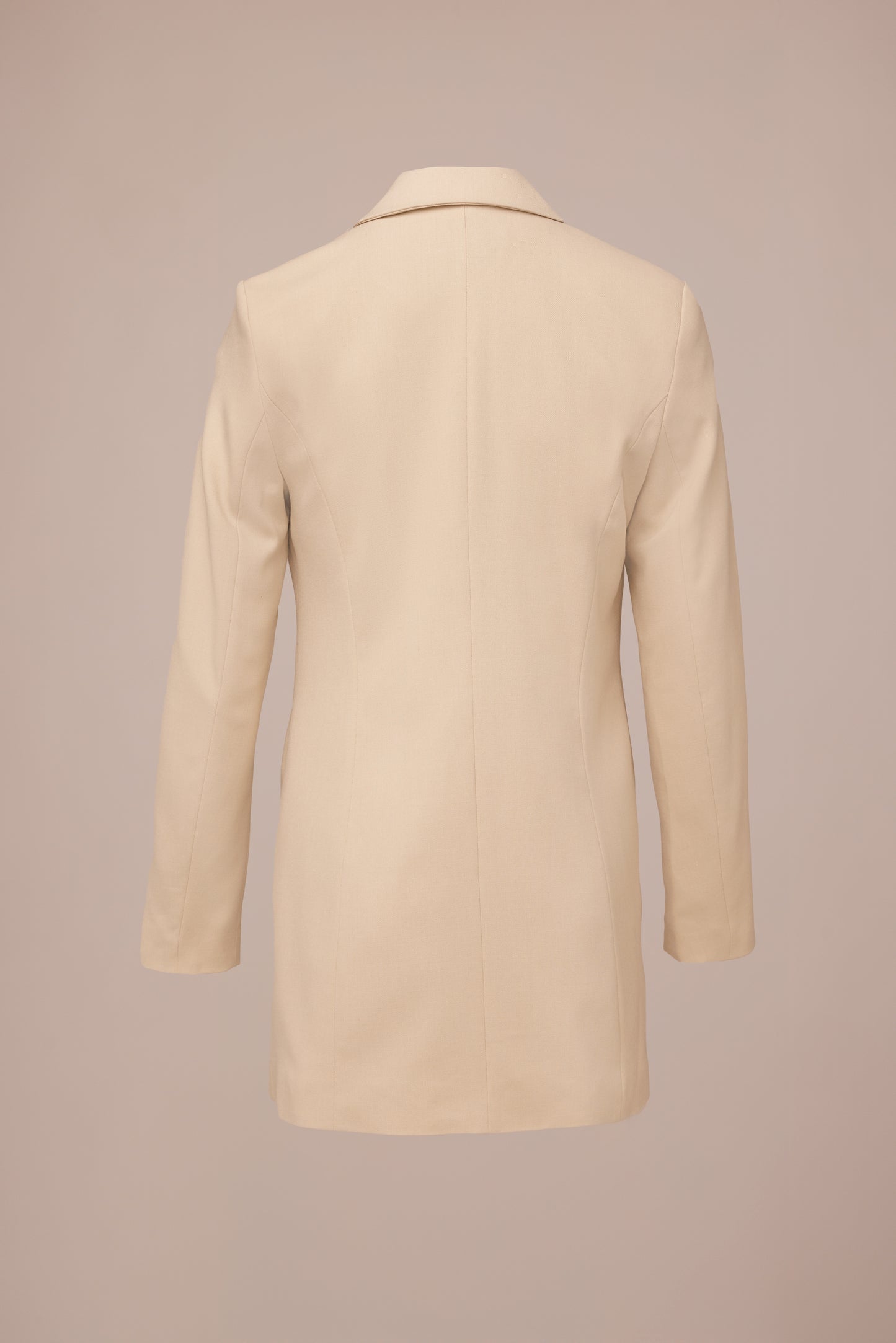 Nora Blazer Lang - Beige met gouden details