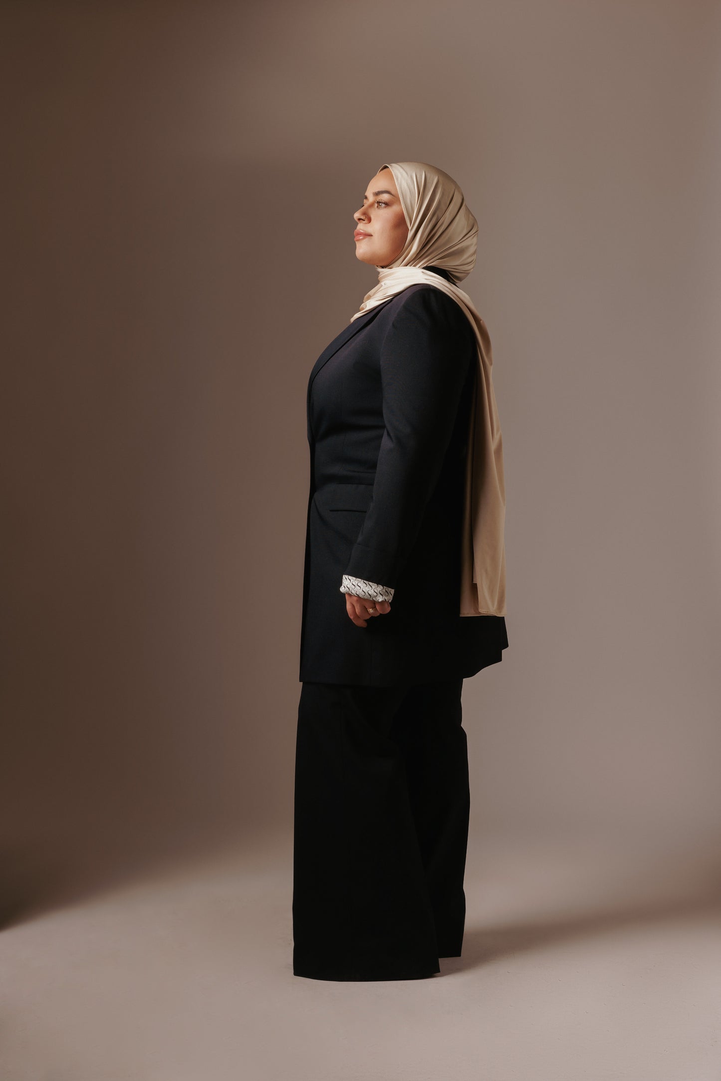 Laila Flared Trousers - Navy Blue