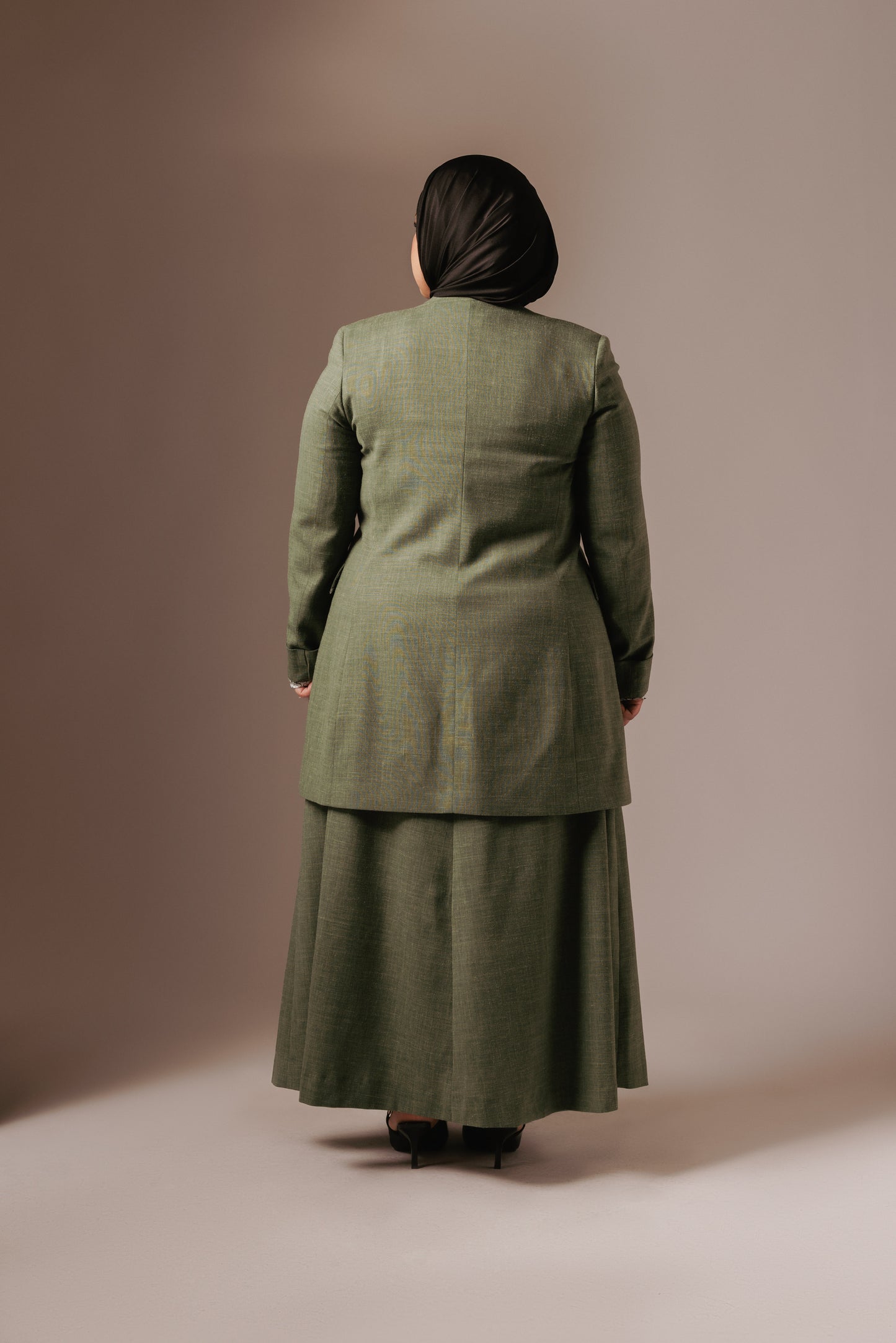 Hannah Maxi Rok - Mosgroen met voering