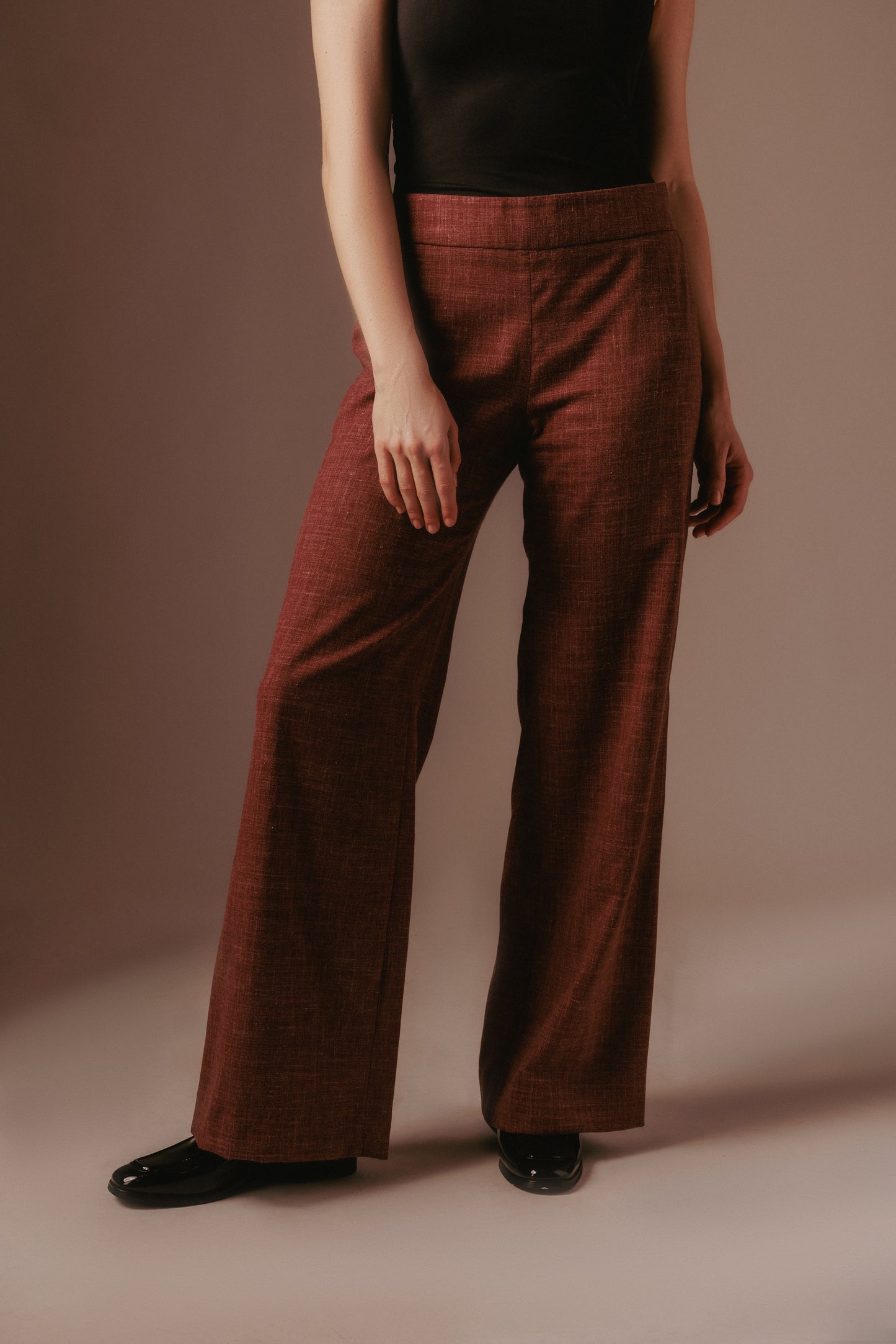 Amira Flared Trousers - Old Red