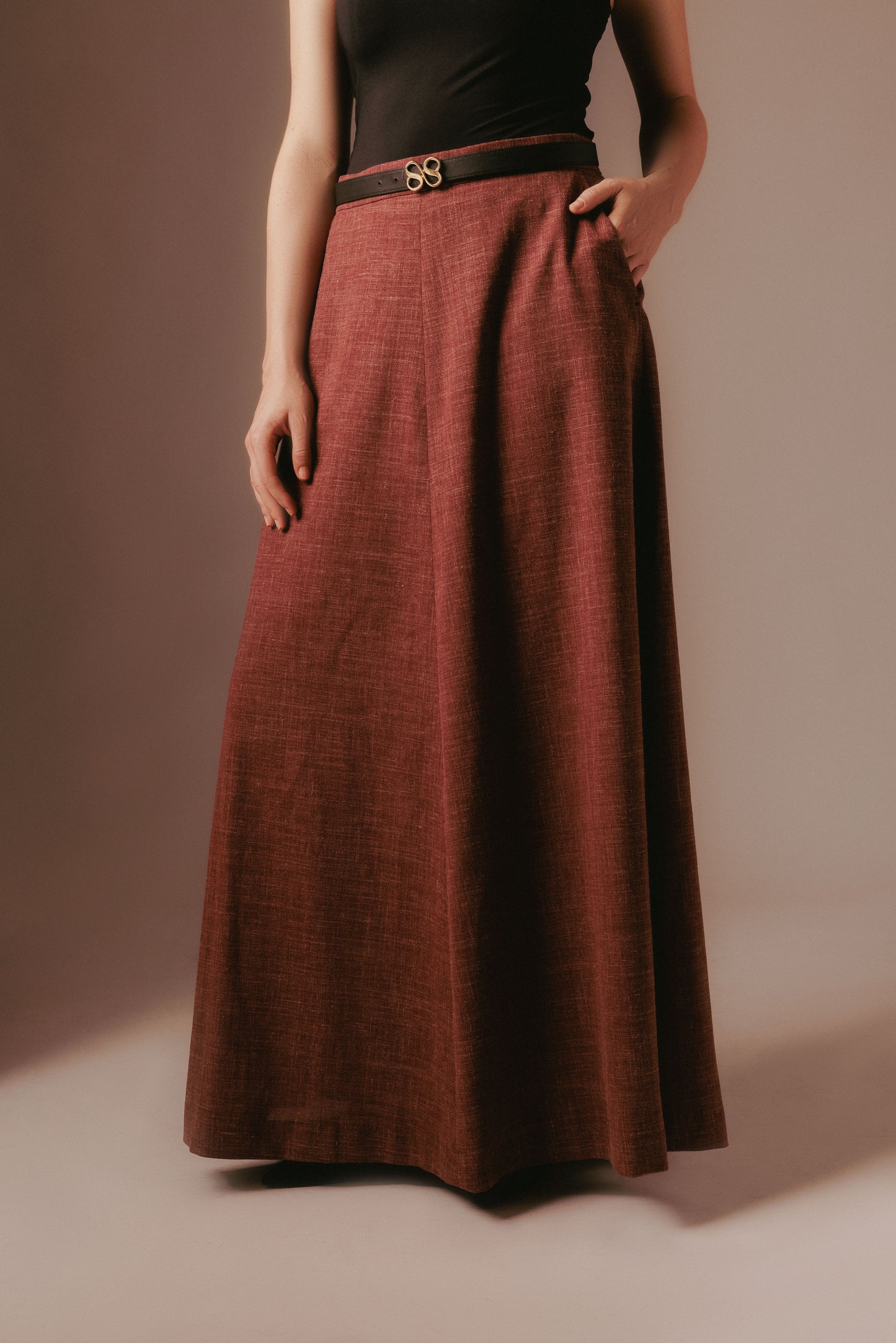 SUITS for her Riem - Omkeerbaar zwart en beige