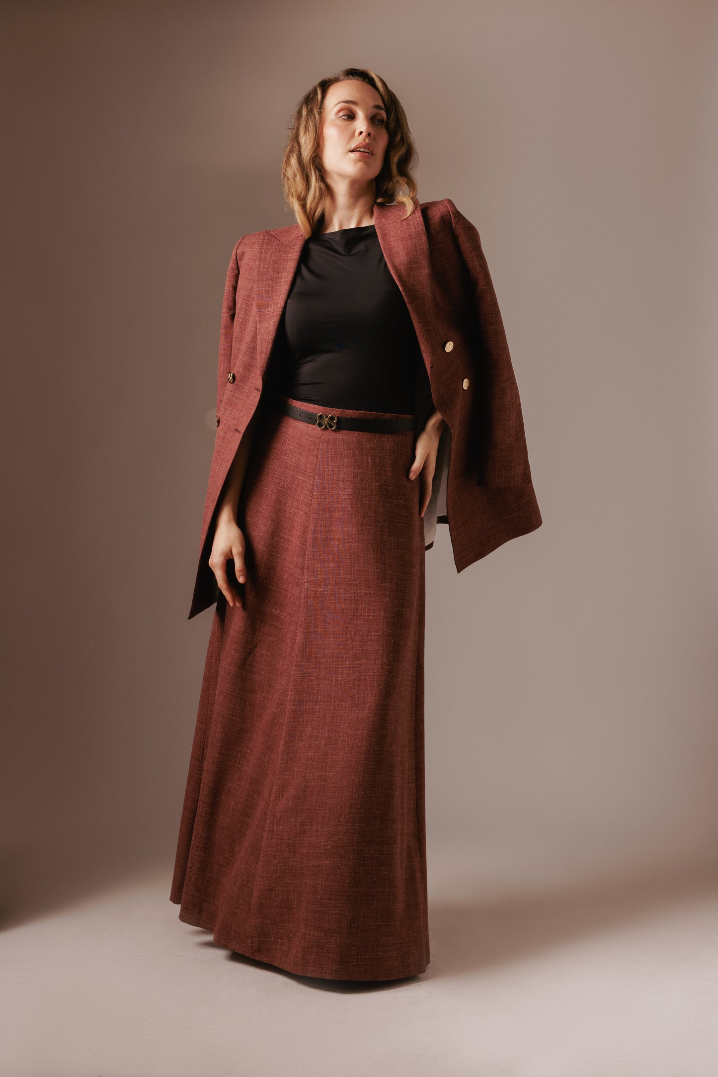 SUITS for her Riem - Omkeerbaar zwart en beige