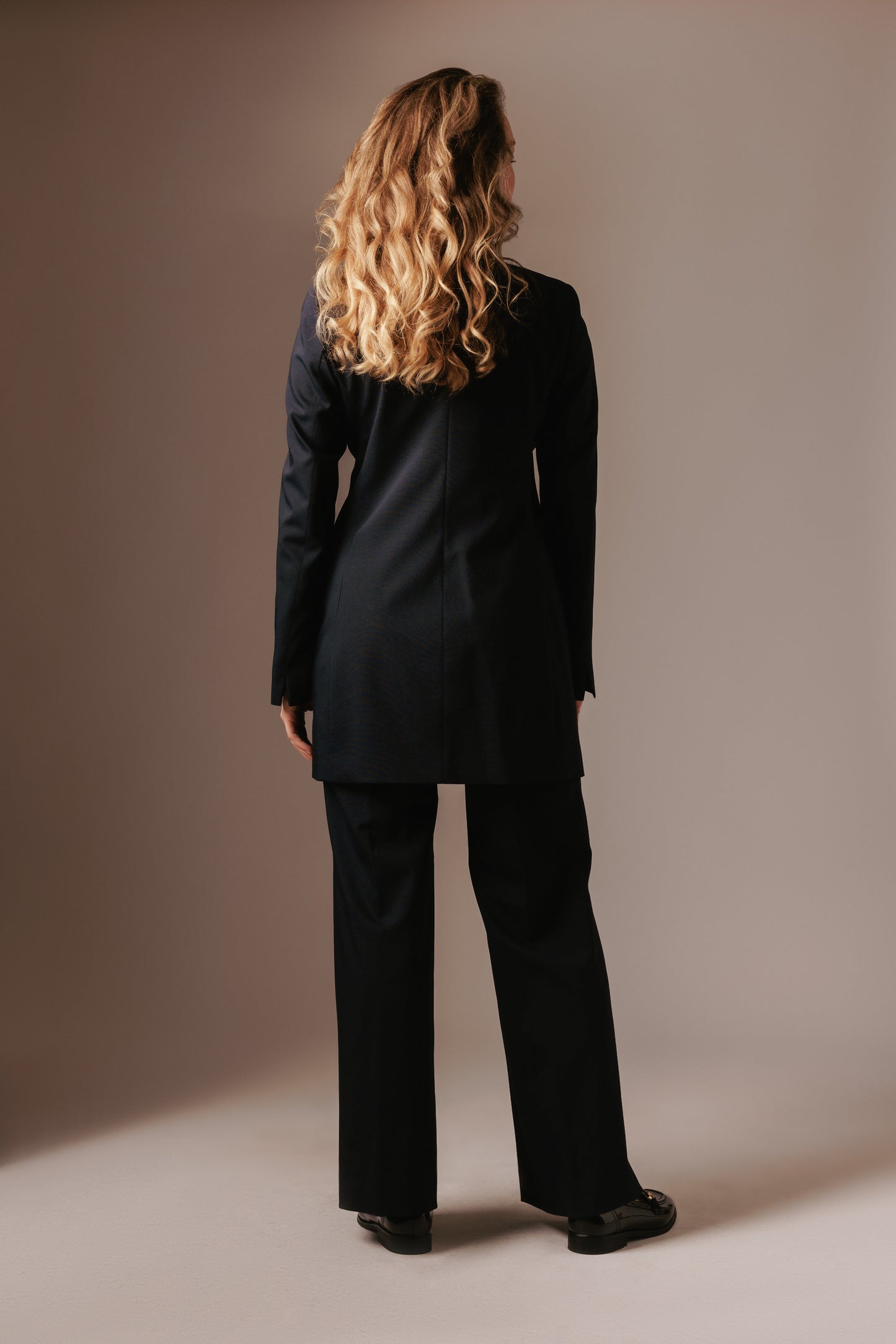 Laila Flared Trousers - Navy Blue