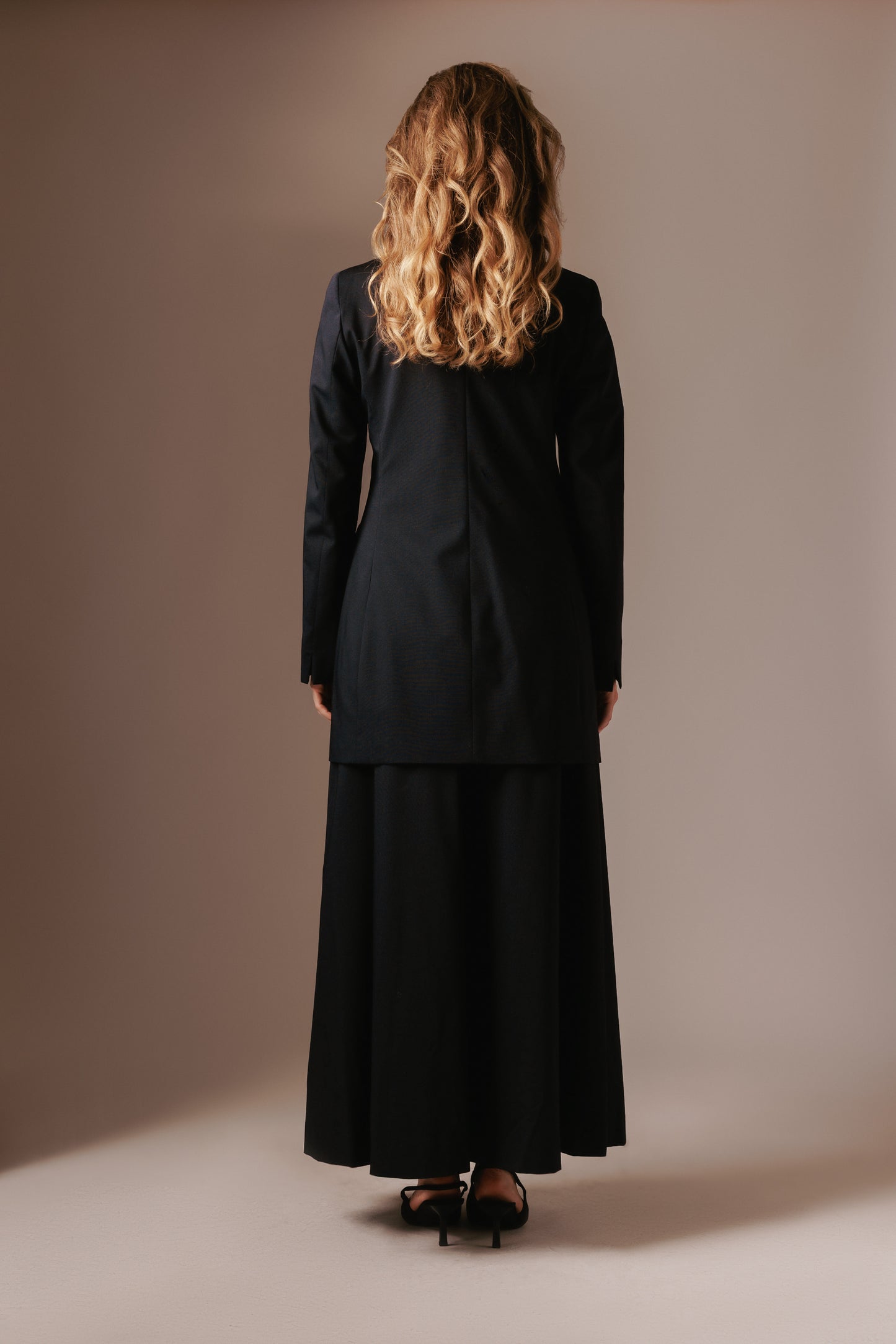 Laila Maxi Rok - Marineblauw met voering
