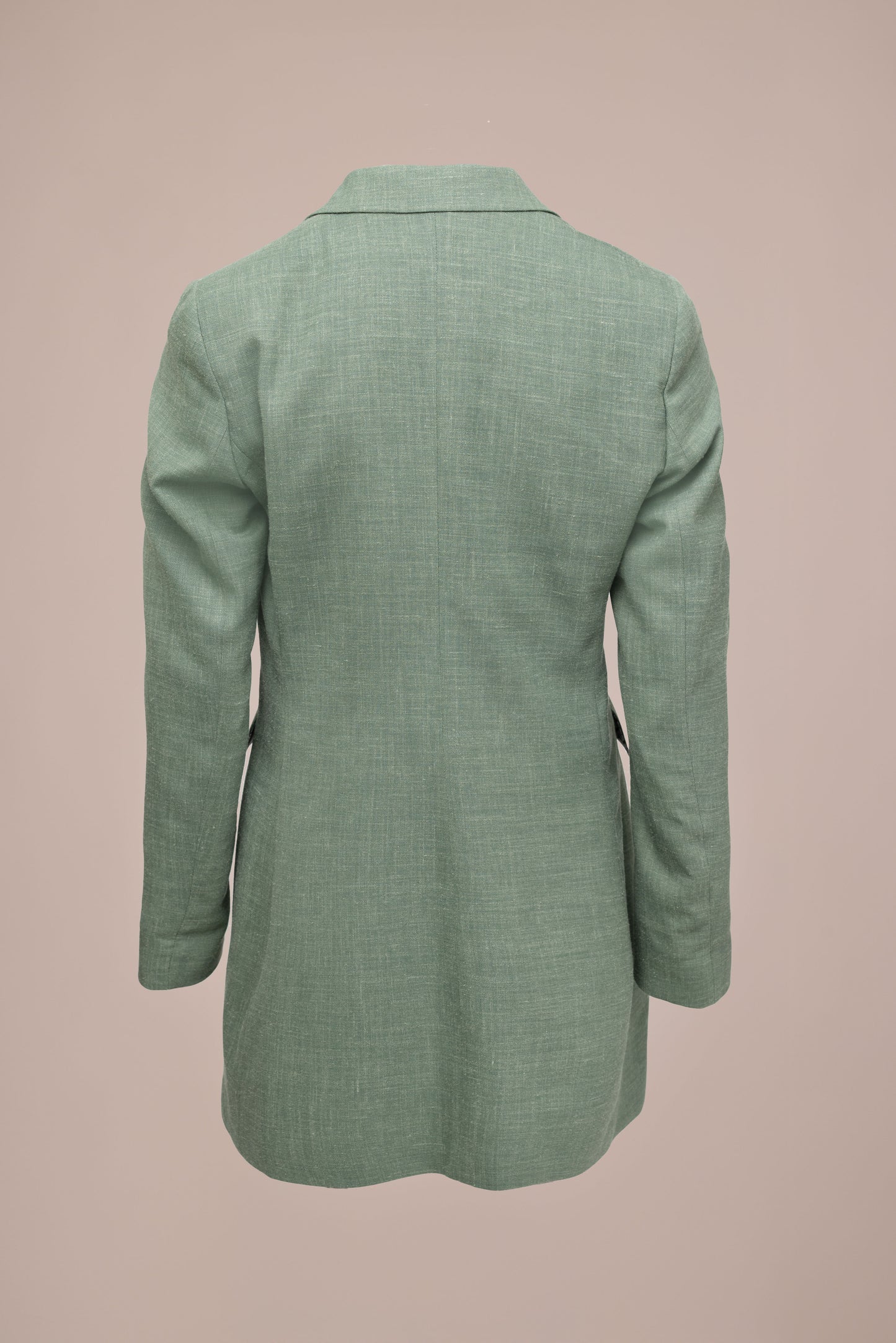Hannah Blazer Lang - Mosgroen met gouden details