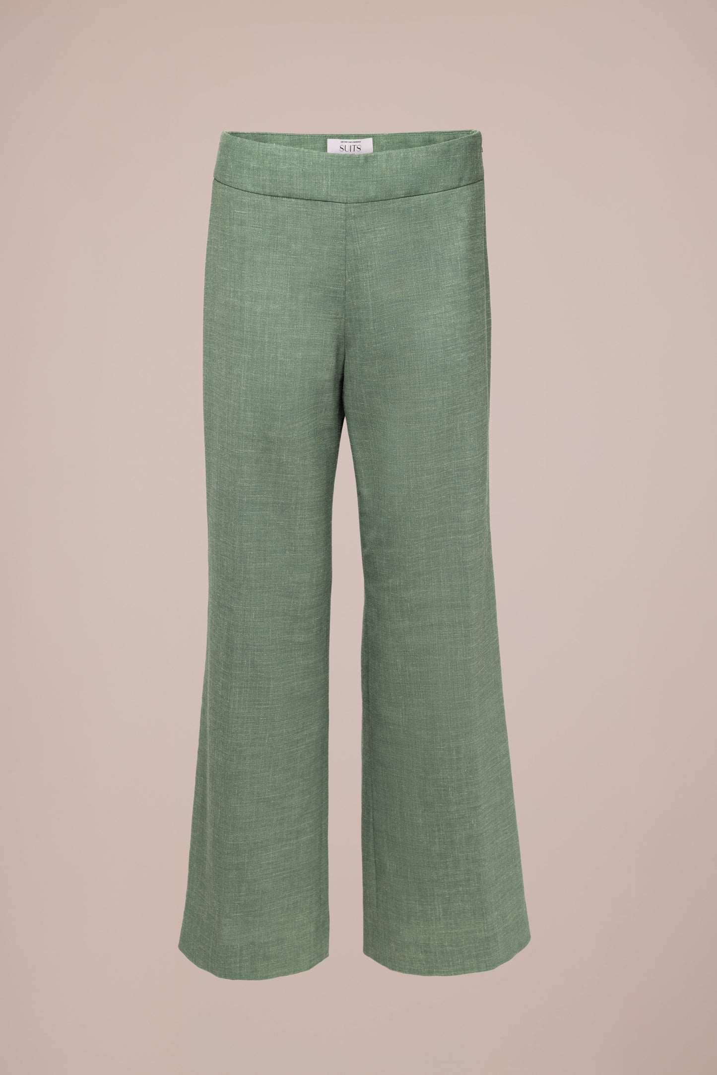 Hannah Flared Pantalon - Mosgroen