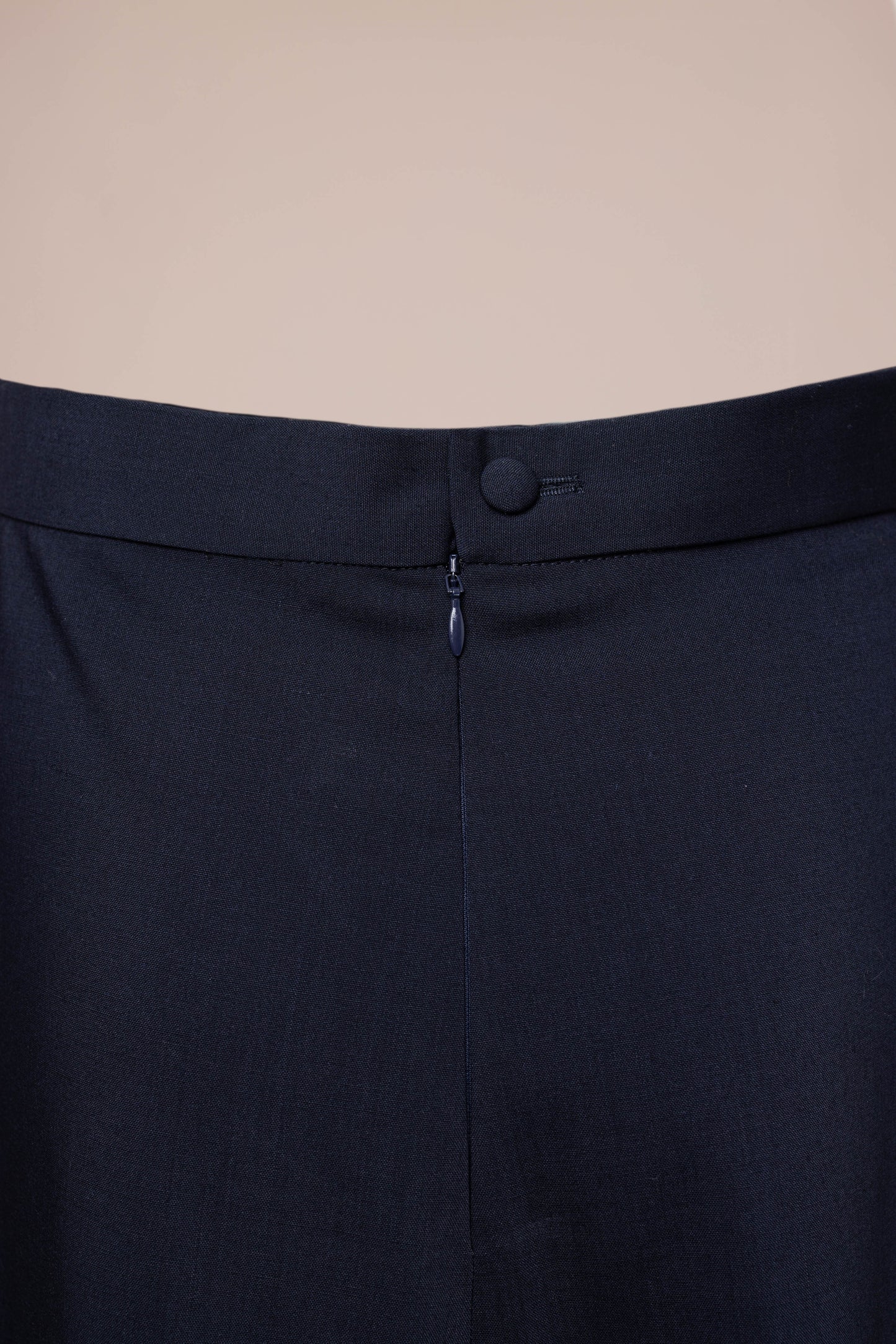 Laila Maxi Rok - Marineblauw met voering